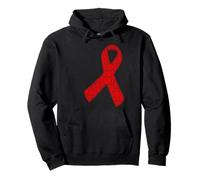 Red Ribbon Fight HIV AIDS Awareness Pullover Hoodie
