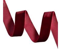 Red Ribbon Red Velvet Ribbon Roll, 457cm/179.9in Smooth Wrapping Strips, Deep Christmas, Wedding for Packaging