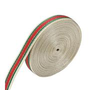 Red Ribbon Ribbon 5-10yards/set Polyester Two-Tone Chrismas Style Red Green Stripe Packaging for DIY Wrapping for Packaging(Color 01 1cmx10yards)