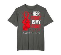 Red Ribbon Survivor Congestive Heart Failure Awareness T-Shirt
