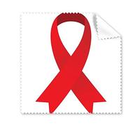 Red Ribbon Symbol HIV Awareness 1st December World AIDS Day Solidarity Glasses Cloth Cleaning Cloth Phone Screen Cleaner 5pcs