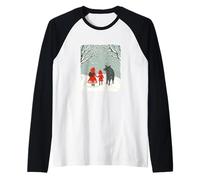 Red Riding Hood Tale for a Magical Journey Costume Raglan Baseball Tee