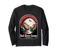 Red River Gorge Kentucky Hiking Climbing Camping Nature Long Sleeve T-Shirt