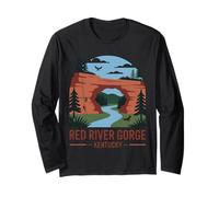 Red River Gorge Kentucky Hiking Climbing Camping Nature Long Sleeve T-Shirt