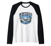 Red River Gorge Kentucky Hiking Outdoor Adventure Nature Raglan Baseball Tee