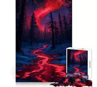Red River in A Snowy Forest 1000 Piece Jigsaw Puzzle for Teenagers Strong Logic Toy Serene Time Clear Edge Creative Gift (38x52cm)