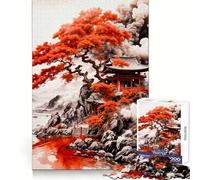 Red River Pagoda 1000 Piece Jigsaws for Adults Puzzle Strengthen Recall Stress Relief Quality Edge Bday Surprise (38x52cm)