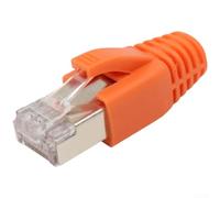 Red RJ45 Boots for Cat7 Cat6A Ethernet Cables Strain Relief(B)