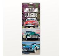 Red Robin 2026 American Classics Monthly Slim Calendar | 6" x 16" Open | Premium Thick & Sturdy Paper | Tall Hangable 12 Month Calendar | Vivid Images | Plastic Free | Wire Spiral