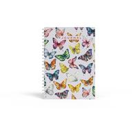 Red Robin Publishing Butterflies A5 Spiral Bound Notebook - 128 Lined Pages - Premium Quality Journal Notepad For Everyday Notes & Ideas - 21cm x 15cm With Elastic Closure