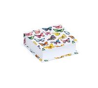 Red Robin Publishing Ltd. Butterflies Design Noteblock - 304 Plain Paper Sheets - Blank Memo Pad for Notes, Lists and Reminders - Artistic Memo Notepad For Home, School or Office - 14cm x 14cm