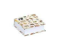 Red Robin Publishing Ltd. Garden Days Noteblock - 304 Plain Paper Sheets - Blank Memo Pad for Notes, Lists and Reminders - Home, School or Office - 14cm x 14cm