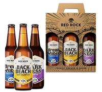 Red Rock Brewery Traditional British Ale Gift Set - Three English Beers In A Presentation Box (Back Beach 3.8% Break Water 4.6% Dark Ness 4.5%)