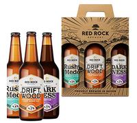 Red Rock Brewery Traditional British Ale Gift Set - Three English Beers In A Presentation Box (Drift Wood 4.3% Rushy Mede 4.4% Dark Ness 4.5%)