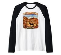 Red Rock Canyon Nevada Raglan Baseball Tee