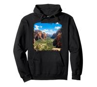 Red Rock Canyon Valley Scenic Landscape River View Pullover Hoodie