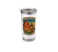 Red Rocks Amphitheater, Colorado, Moth to The Flame, Lantern Stainless Steel Insulated Tumbler