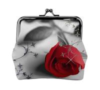 Red Rose 1 Small Makeup Bag for Purse, Mini Portable Cosmetic Bags, for Gym and Daily Use