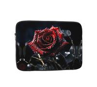 Red Rose 12 inch Prints Laptop Case - Slim and Portable, Suitable for Office Travel and Commute