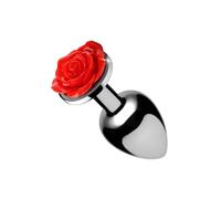 Red Rose Anal Plug - Medium