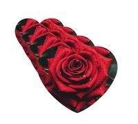 Red Rose Car Air Fresheners Cards Set of 4 Pieces Personalized Car Fresheners Gifts for Men Women Auto Aromatherapy Tablets Hanging Scented Cards for Wardrobe Bathroom