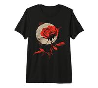 Red Rose Flower Botanist Garden Flower Red Rose Premium T-Shirt