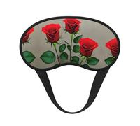 Red Rose Flowers 1 Print Blackout Sleep Mask - Side Sleeper Eye Cover, Soft Comfort, Perfect for Travel, Meditation
