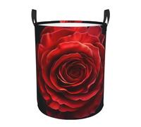 Red Rose Laundry Basket Hamper Large Kids Storage Basket Toy Organizer Bins For College Dorms, Boys Girls Baby Bedroom,Bathroom