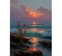Red Rose Ocean Classic Jigsaw Puzzle 2000 Piece for Adults BLQSBGA1-177
