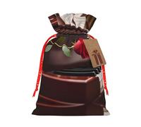 Red Rose On Piano Print Drawstring Pouch For Gifts,Reusable Adorable Gift Bags,Perfect For Jewelry And More