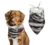 Red Rose on Snake Easter Dog Bandanas for Small Medium Large Dogs,Cat Dogs,Pet Scarf - Polyester Cute Bibs.Triangle Pet Scarf for Puppy Pet,Personalized Birthday/Party Fun Idea Gift