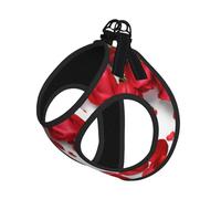 Red Rose Petals Compact Pet Suspender Vest-The Perfect Small Pet For A Comfortable Walk