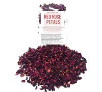 Red Rose Petals - Pure, Natural and Edible Dried Rose Petals | Net weight: 0.35oz/10g