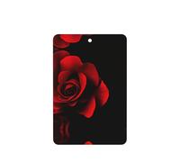 Red Rose Printing 10 Pcs Car Air Fresheners Cards For Scented Hanging Sheets For Bathroom With Rope