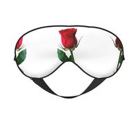 Red Rose Psd Eye Mask Sleep Mask for Men & Women Mask for Sleep with Easy Adjustable Strap Night Eye Cover for Travel
