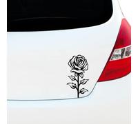 Red Rose Sticker Vinyl Decal Floral Window Bumper Car Tattoo 200mm