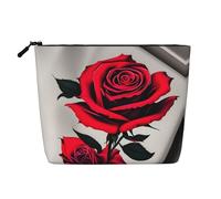 Red Rose Versatile Travel Toiletry Bag Makeup Bag, Perfect for Daily Use and Business Trips