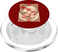 Red Roses and Hearts Art Nouveau Style PopSockets PopGrip for MagSafe