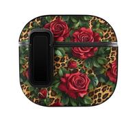 Red Roses And Leopard Cover Compatible with AirPods 4 | Classic Protection Suitable for AirPods 4