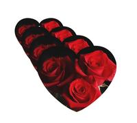 Red Roses Car Air Freshener Cards for Women Men 4 Pack Cute Car Accessories Long Lasting Scent Car Diffuser Hanging Auto Aromatherapy Tablets Car Fresheners Gifts