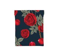 Red Roses Flowers, Squeeze Top Wallet Women Storage Bag Small Coin Purse Change Pouch