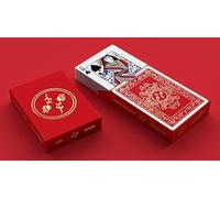 Red Roses Gold Foil Playing Cards (Fully Marked) - Luxury Marked Deck with Gold Foil Tuck, Custom Artwork & Premium Handling for Magicians and Collectors