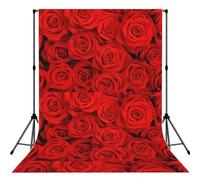 Red Roses, Photography Backdrop Photo Props 5x7FT Photo Background for Party Home Decoration