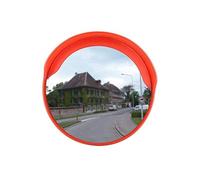 Red Round Blind Spot Traffic Mirror for Rural Safe - Convex Design Diameter 45 120Cm Ideal for Car Turning and Road Visibili Enhance Safe on Country Roads.