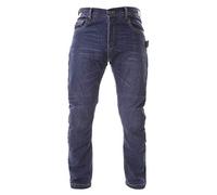 Red Route Red017 Modica Mens Denim Motorcycle Jeans DuPont CE Slim Leg Blue J&S (36, Short)
