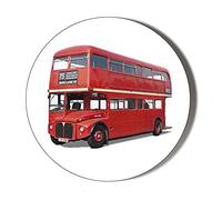 RED ROUTEMASTER Bus 10 x 49mm Vinyl Stickers Pack of 10