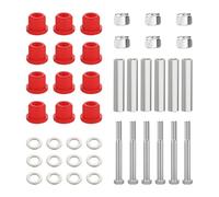 Red Rubber Bushing Replacement Kit Long Lasting Golf Cart Screws Front Rear Entertainment Home Court Training Backyard Daily Indoor Outdoor Garage Repair Accessories for Club Ca