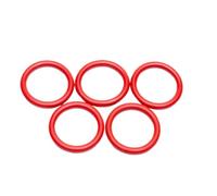 Red rubber O-ring, Wire diameter 10mm Inner diameter 145mm Outer diameter 165mm, 2Pcs