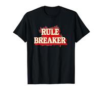 Red rule breaker saying clothes for boys and girls T-Shirt
