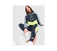 Red Run Activewear Azure Cropped Windbreaker - Blue - Womens M